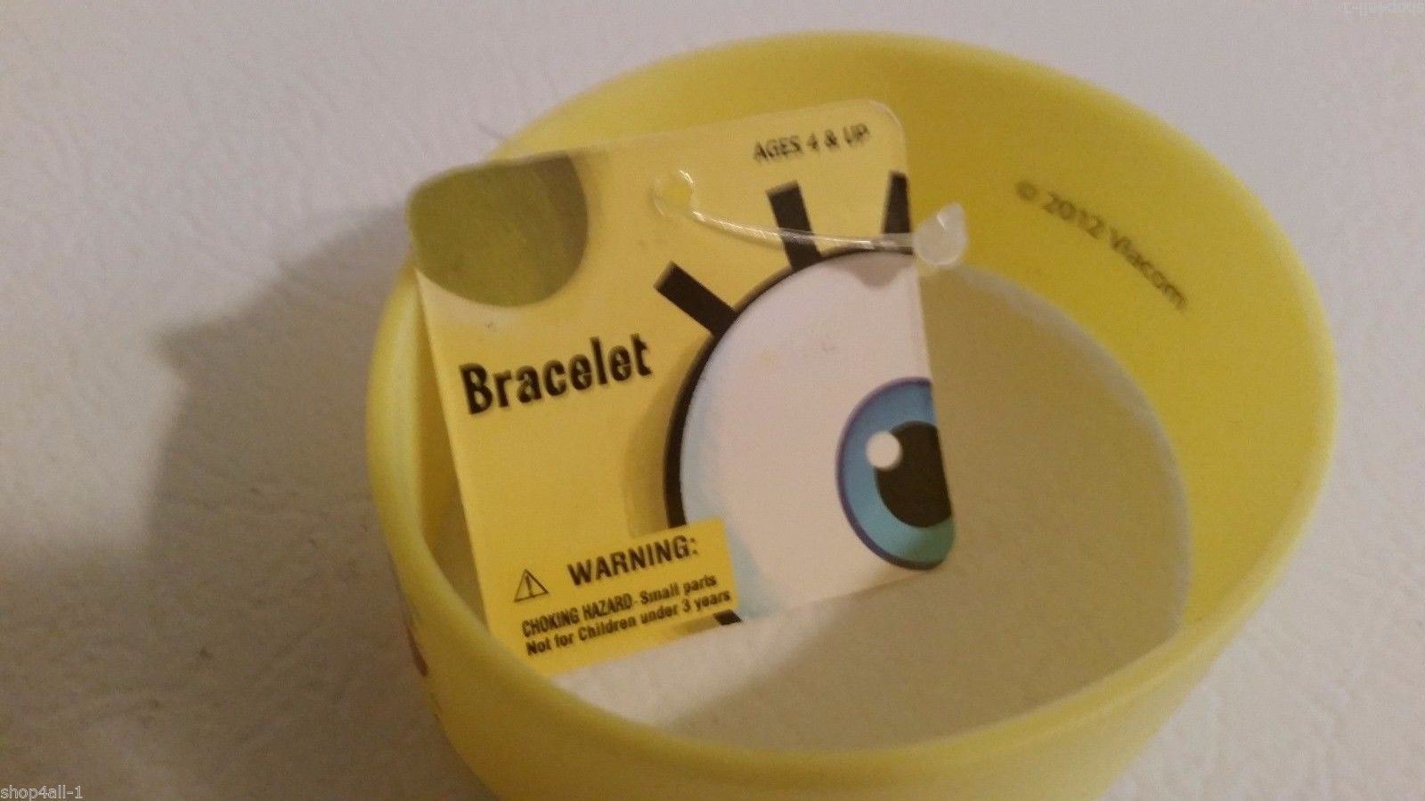 Viacom Licensed Spongebob Squarepants Unisex Rubber Bracelet Wristband Cute New