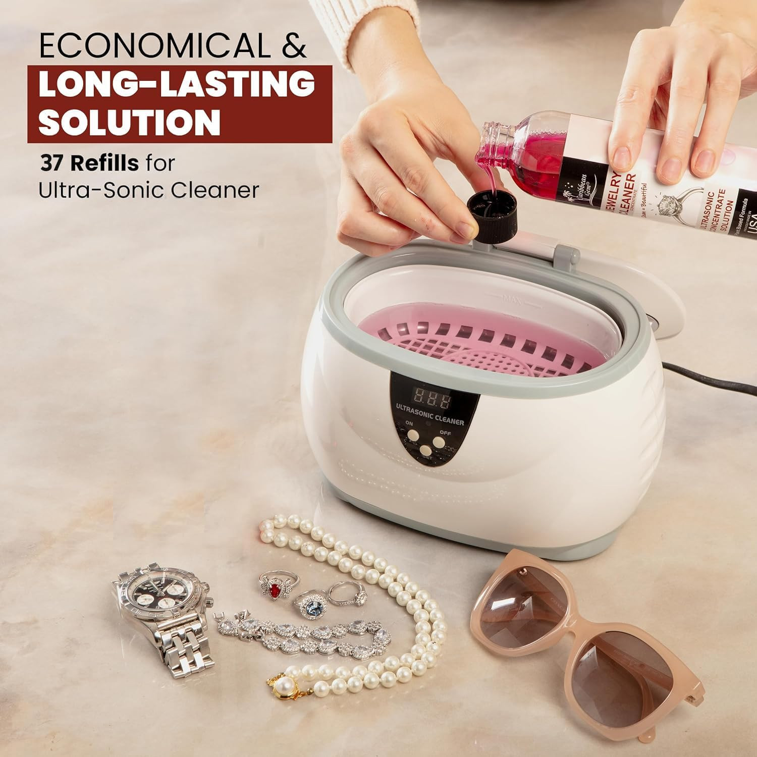 Ultrasonic Cleaner Solution Concentrate – Highly Concentrated All Purpose Cleani