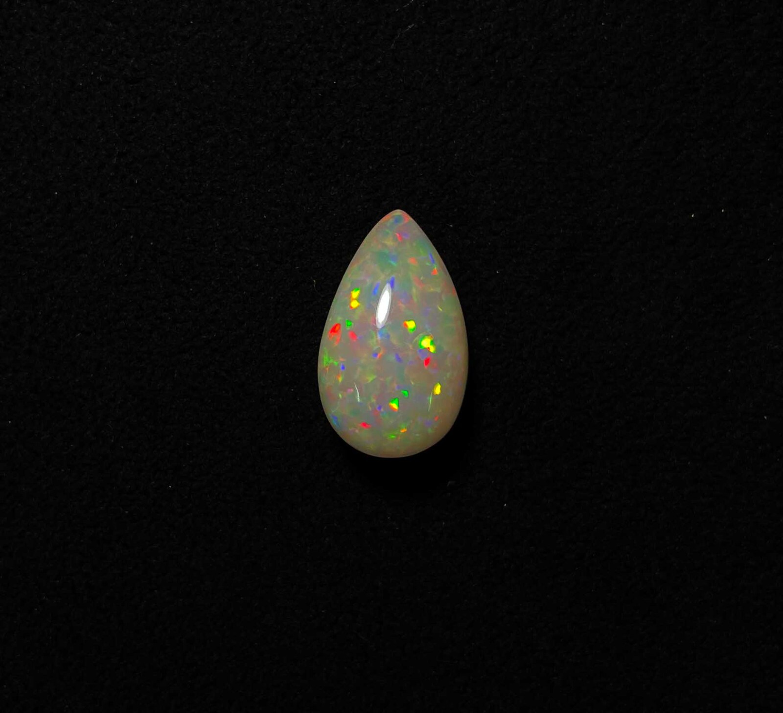 Natural Ethiopian Opal Pear Cabochon Loose Gemstone 13.50*21.90 MM 15 CT