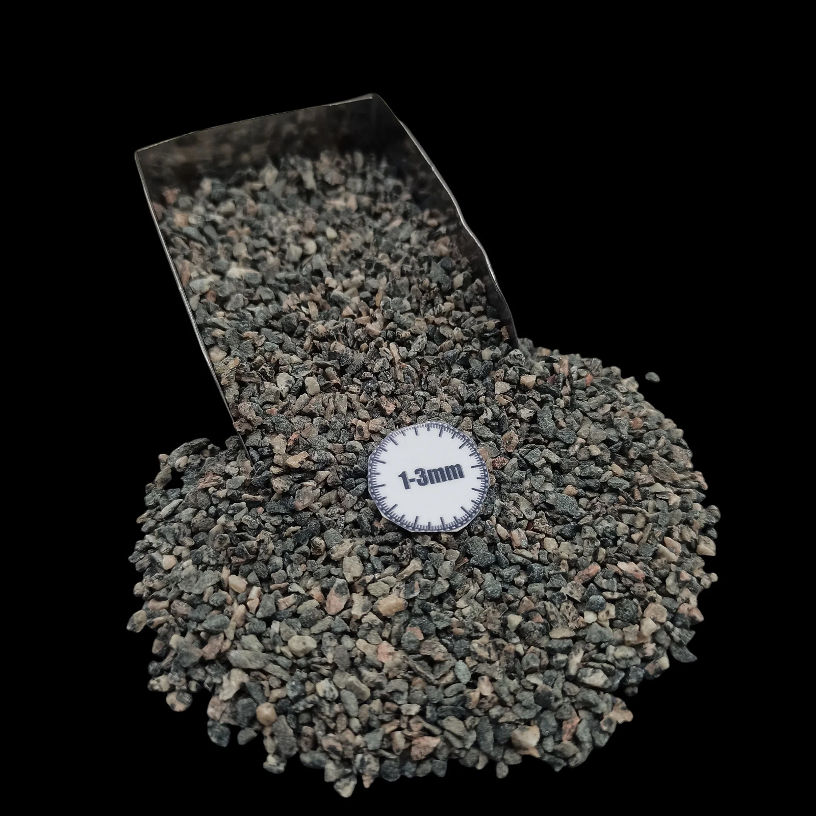 Black Tourmaline Mica Crushed Gemstone 1-3mm for Mosaic Resin Projects