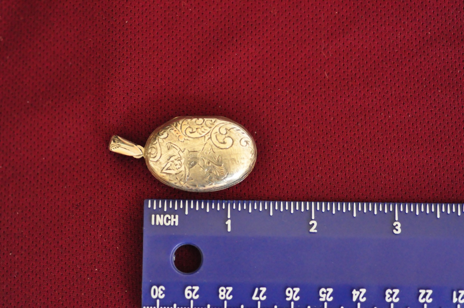 Cute Siam Sterling Silver Engraved Locket Pendant – Signed SIAM ST, 1.25″, 10g