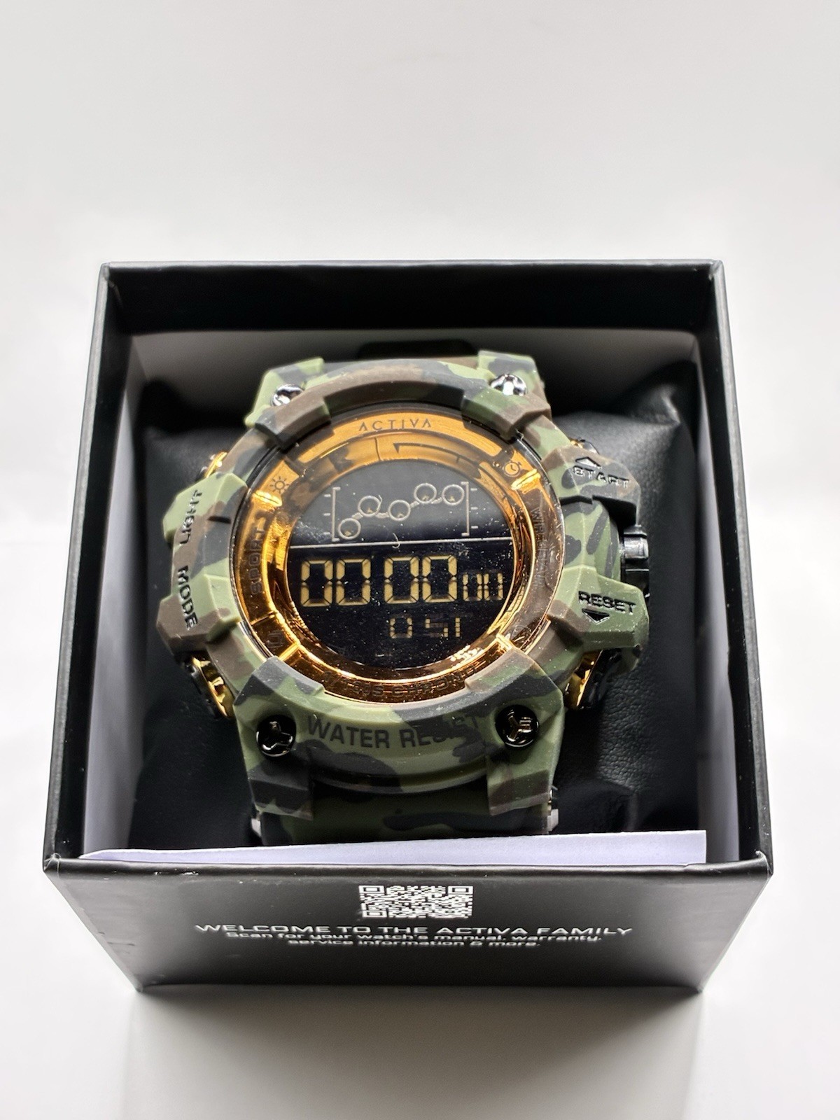 ACW8082-021 Activa X Invicta Unisex watch – Army Green, Camouflage – BRAND NEW