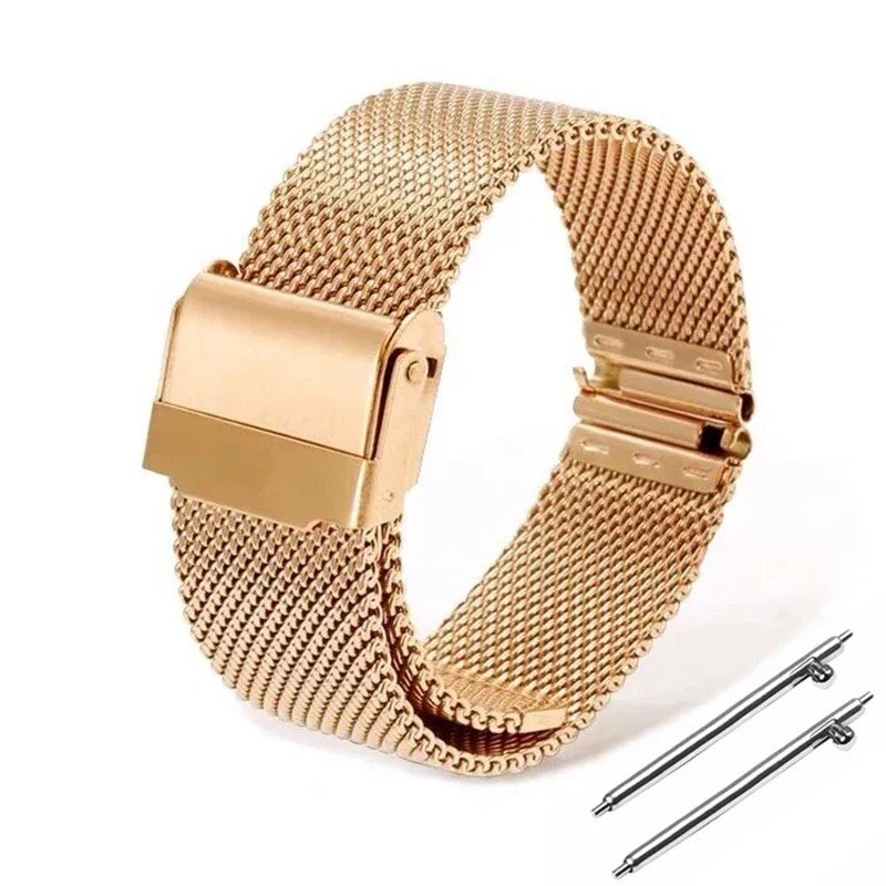 Premium Stainless Steel Milanese Mesh Watch Band Strap 12/14/16/18/20/22/24mm