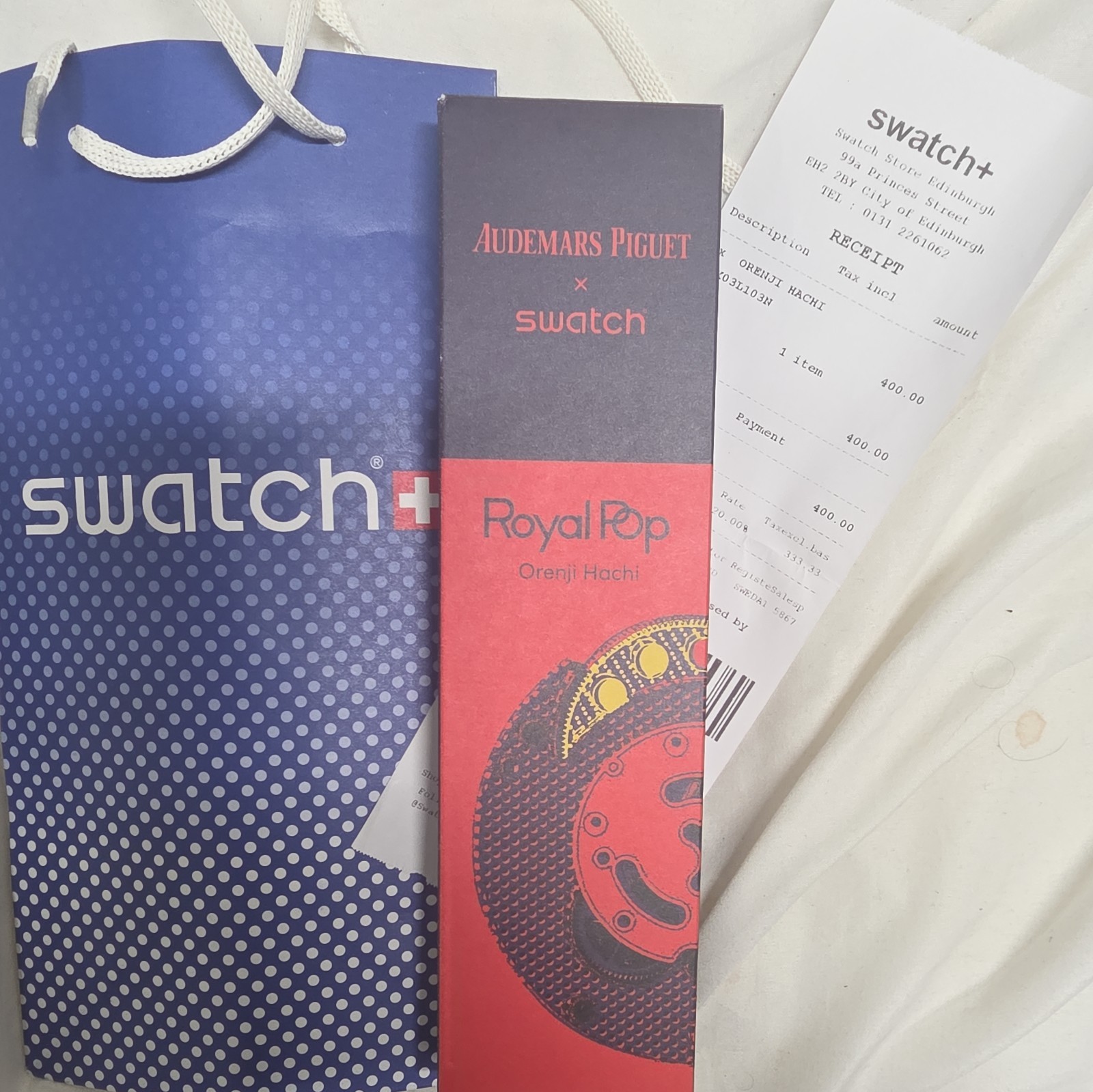 Swatch x AP – Orenji Hachi – Brand New In Hand with Receipt