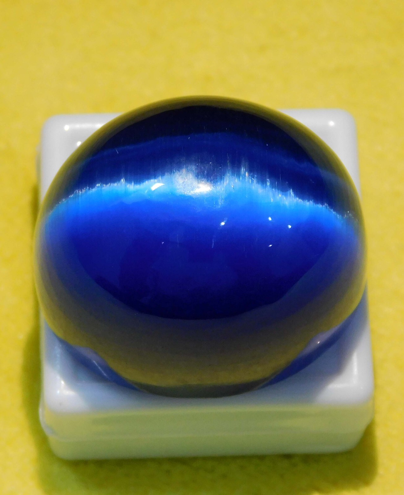 121.00 Ct Natural Chrysoberyl Blue Cats Eye Oval Cabochon Cut Loose Gemstone