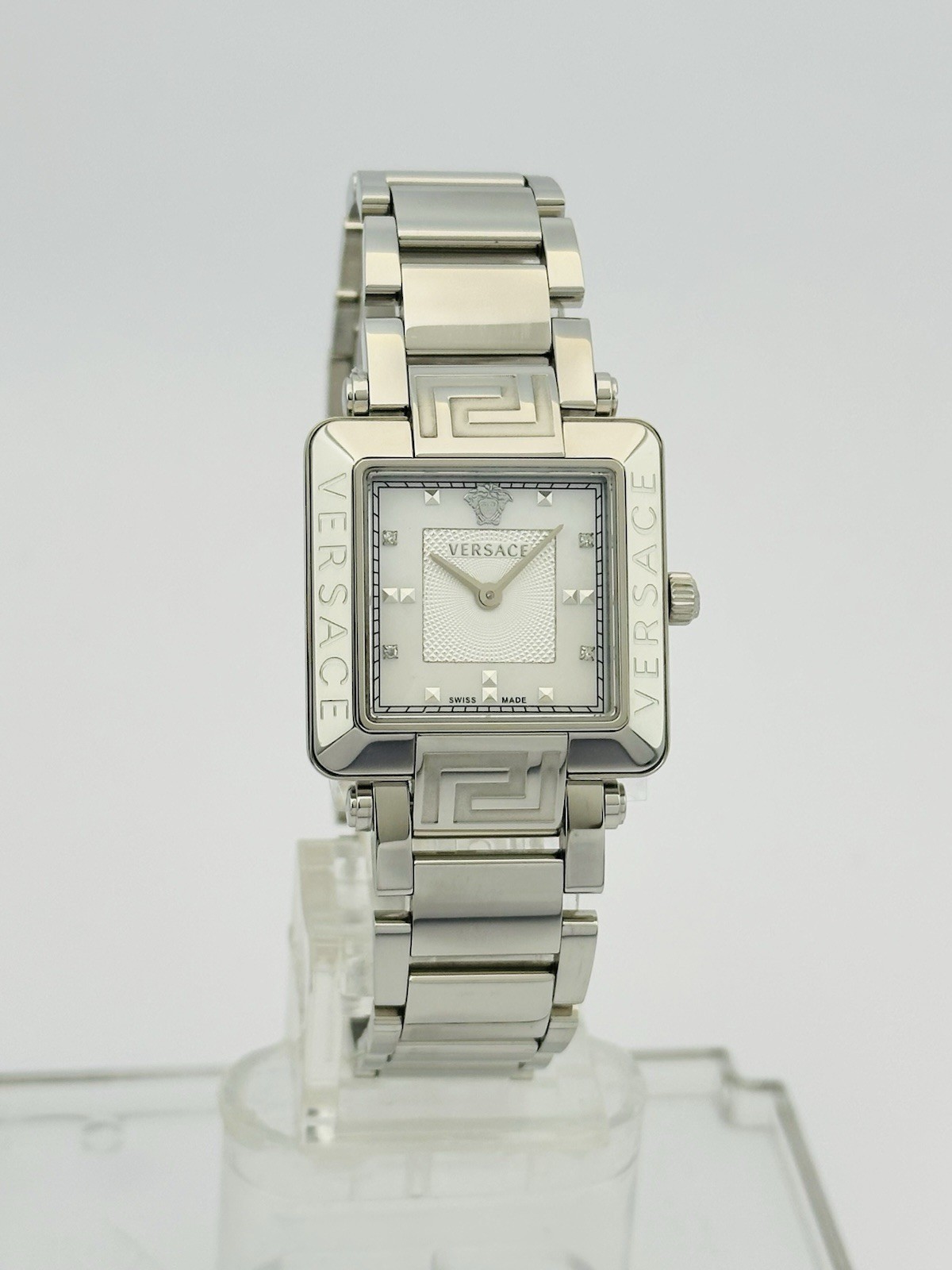 Versace Women’s 88Q99SD497S099 Rêve Carré Diamonds Stainless Steel Watch 88Q