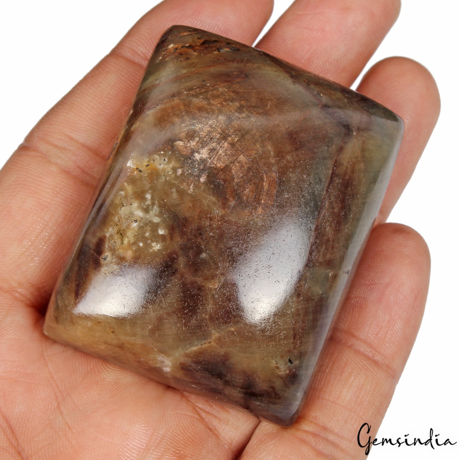 Huge 760 Ct Natural Brown Sapphire Untreated Loose Rectangular Cabochon Gemstone