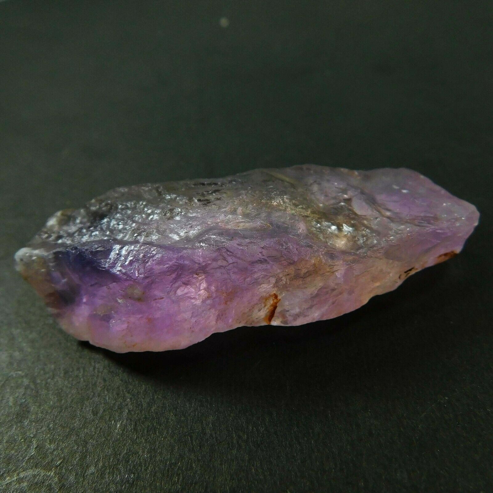 139 CT Natural Ametrine Rough CERTIFIED Bi-Color Huge Size Uncut Bolivian Rough