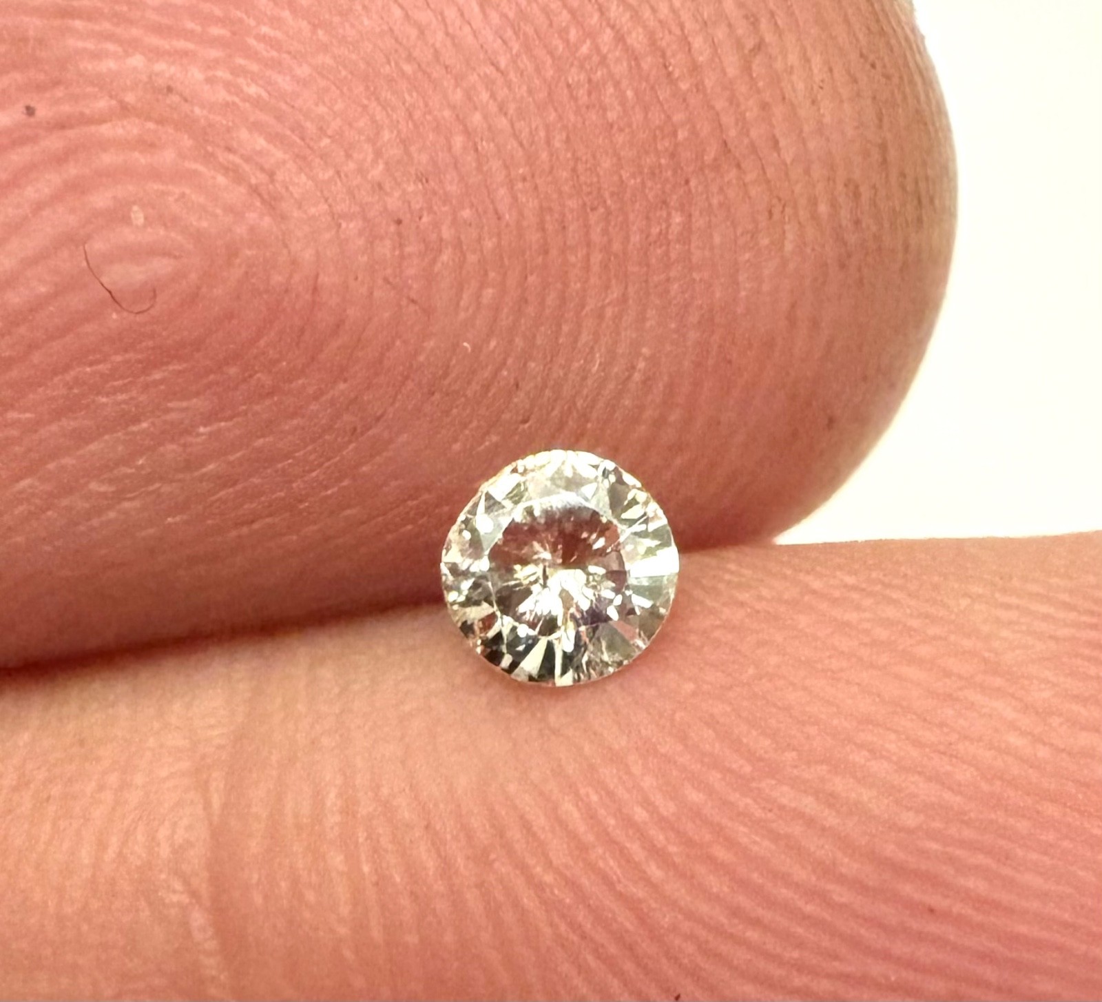 0.23 Carat TTL Brown SI2 Round Brilliant Natural Enhanced MINED Diamond 4.11mm