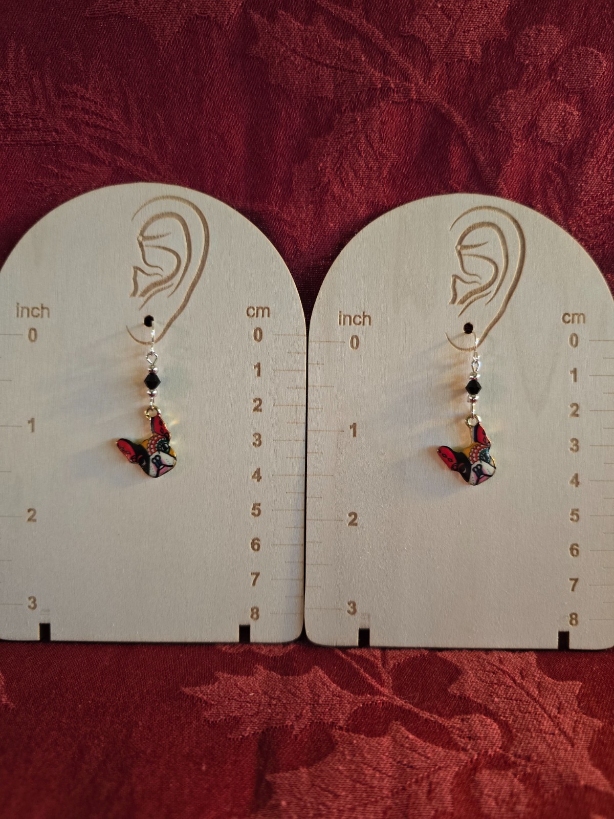 Charm Earrings 925 Sterling Silver Wire With Dogs & Cat Charms Check Them Out!
