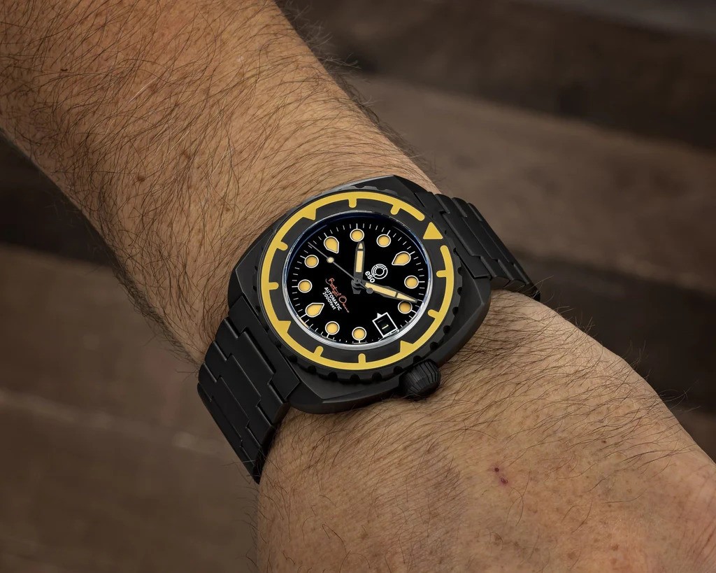 New Esoteric Bathyal OSCURO 44mm Automatic 9015 Sapphire 600m Diver DLC SS Watch