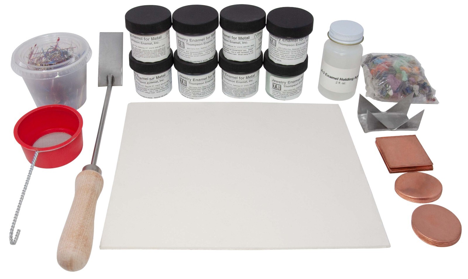 Thompson Enamel Kit with TableTop RapidFire Kiln Enameling Set Jewelry Making