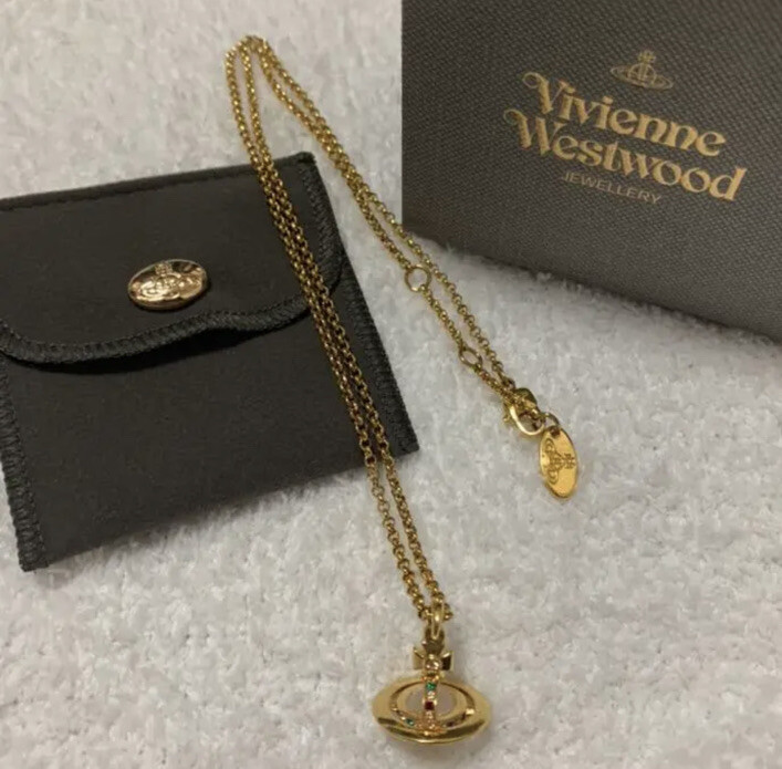 Vivienne Westwood NEW PETITE Orb Necklace Gold From JAPAN