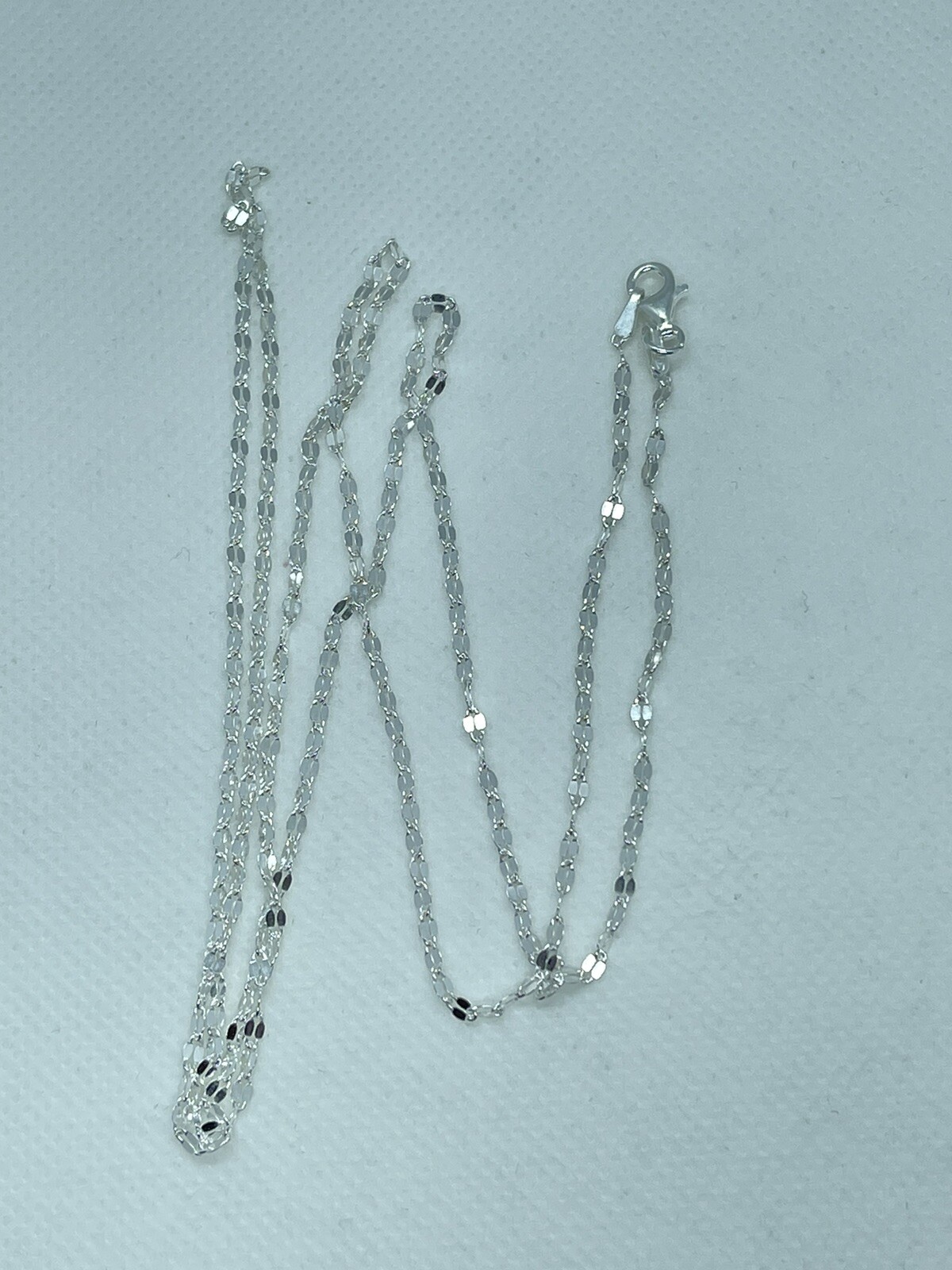 BEAUTIFUL Twisted Serpentine 30″ Chain In Sterling Silver Necklace, 3.29g