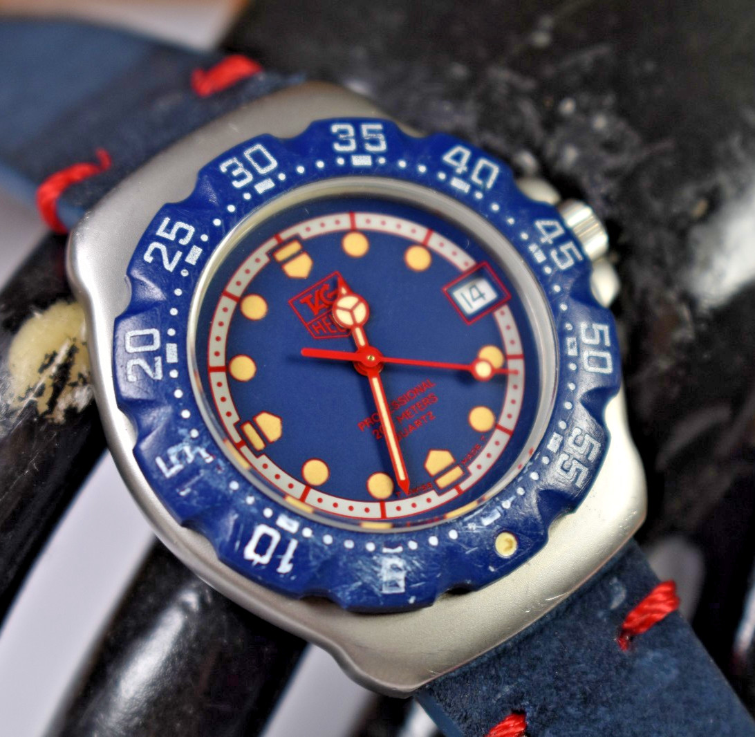 TAG Heuer Formula 1 Professional 200M WA1214 Blue Unisex Watch NEW BATTERY!