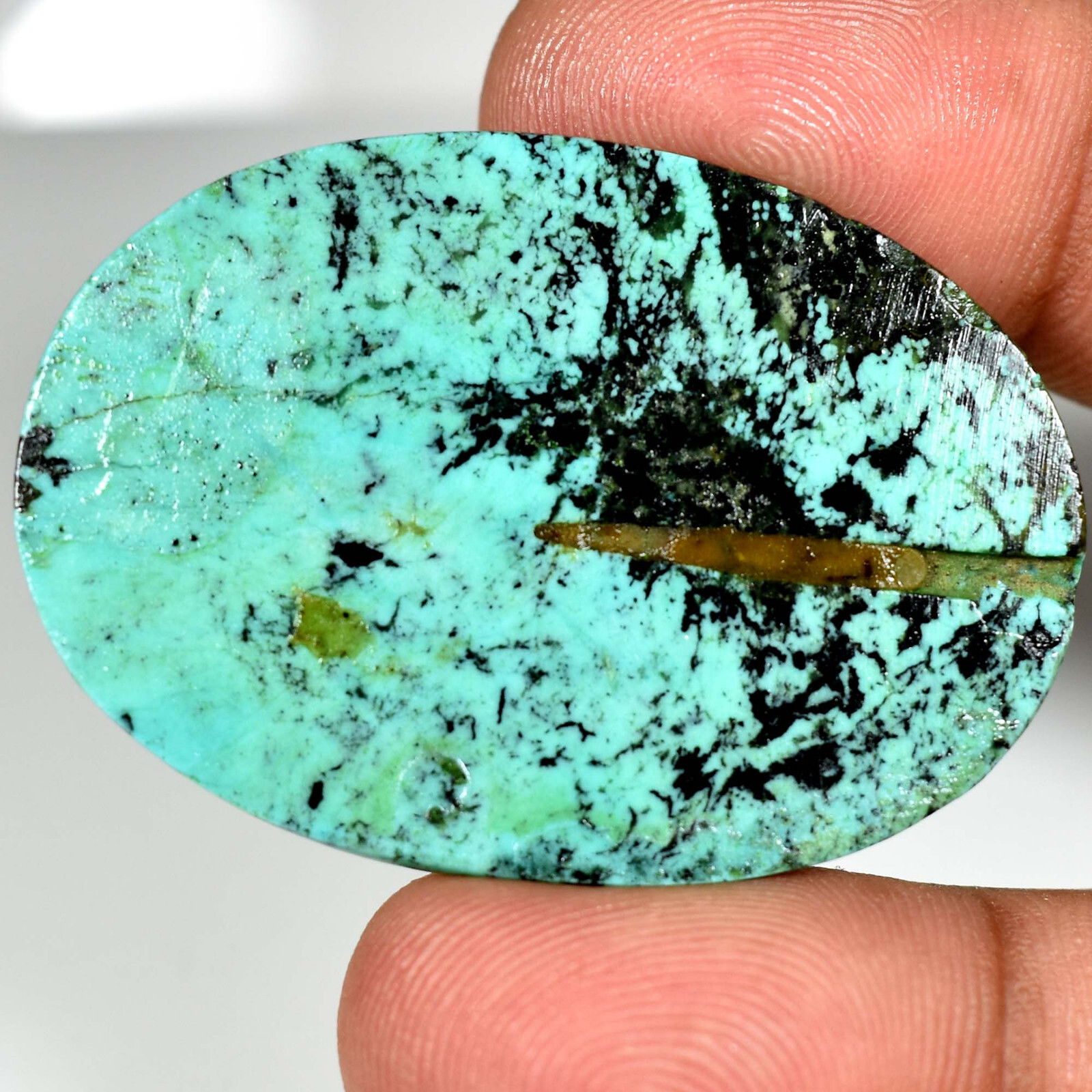 Tibet Turquoise Oval Cabochon 100% Natural Loose Gemstones 94.85Cts.