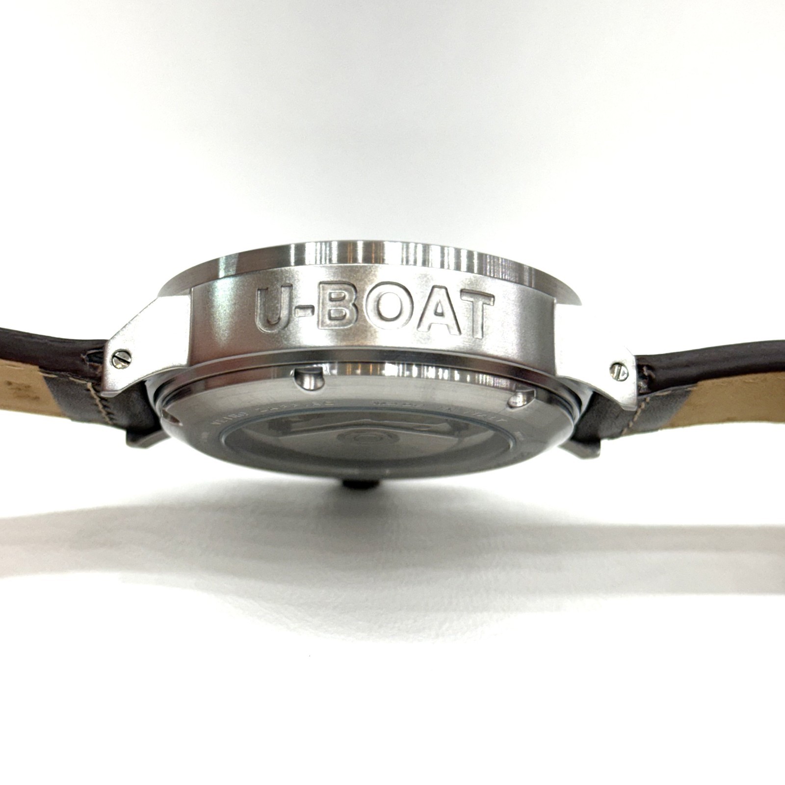 U-BOAT Watch U-7750/50 Chrono 50 mm Steel Leather Auto Men’s Serviced Box