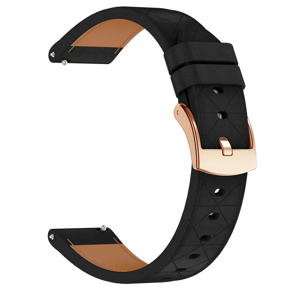 Women Watch Band fr Garmin Venu 3S/2S Vivoactive 5/4S 3/3S 165/55 Leather Strap