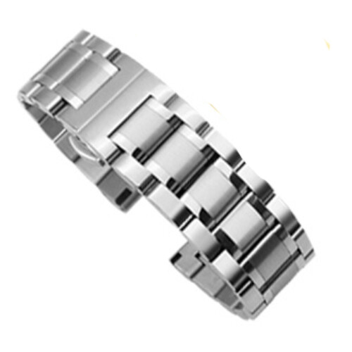 quality Solid Metal Watch Band Strap Stainless Steel Bracelet 12-24mm Universal