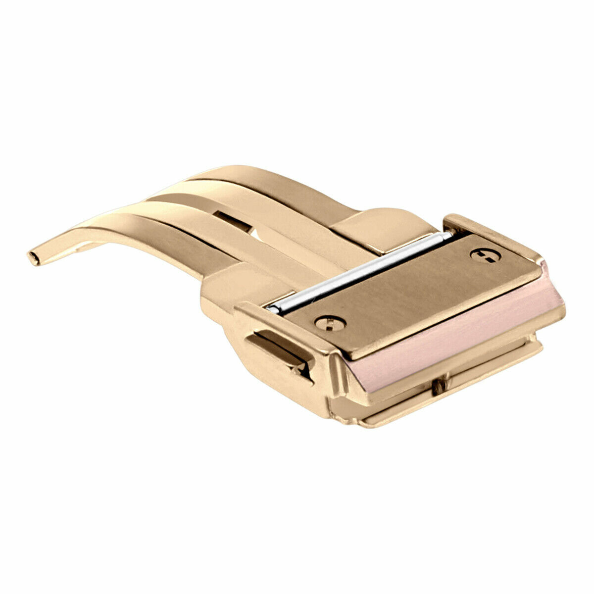 22MM DEPLOYMENT CLASP STRAP FOR 44-45MM HUBLOT BIG BANG FUSION PUSH BUTTON ROSE