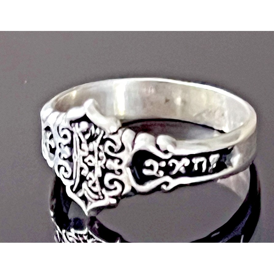 PEPI 925 STERLING SILVER OTTOMAN STILE RING SIZE 9.75 SKY