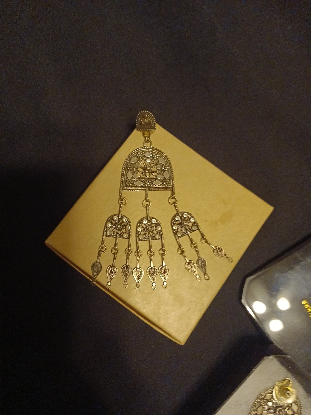 Ben-Zion David Yemenite Traditional Earrings .925 Silver EEUC w Original Box vtg
