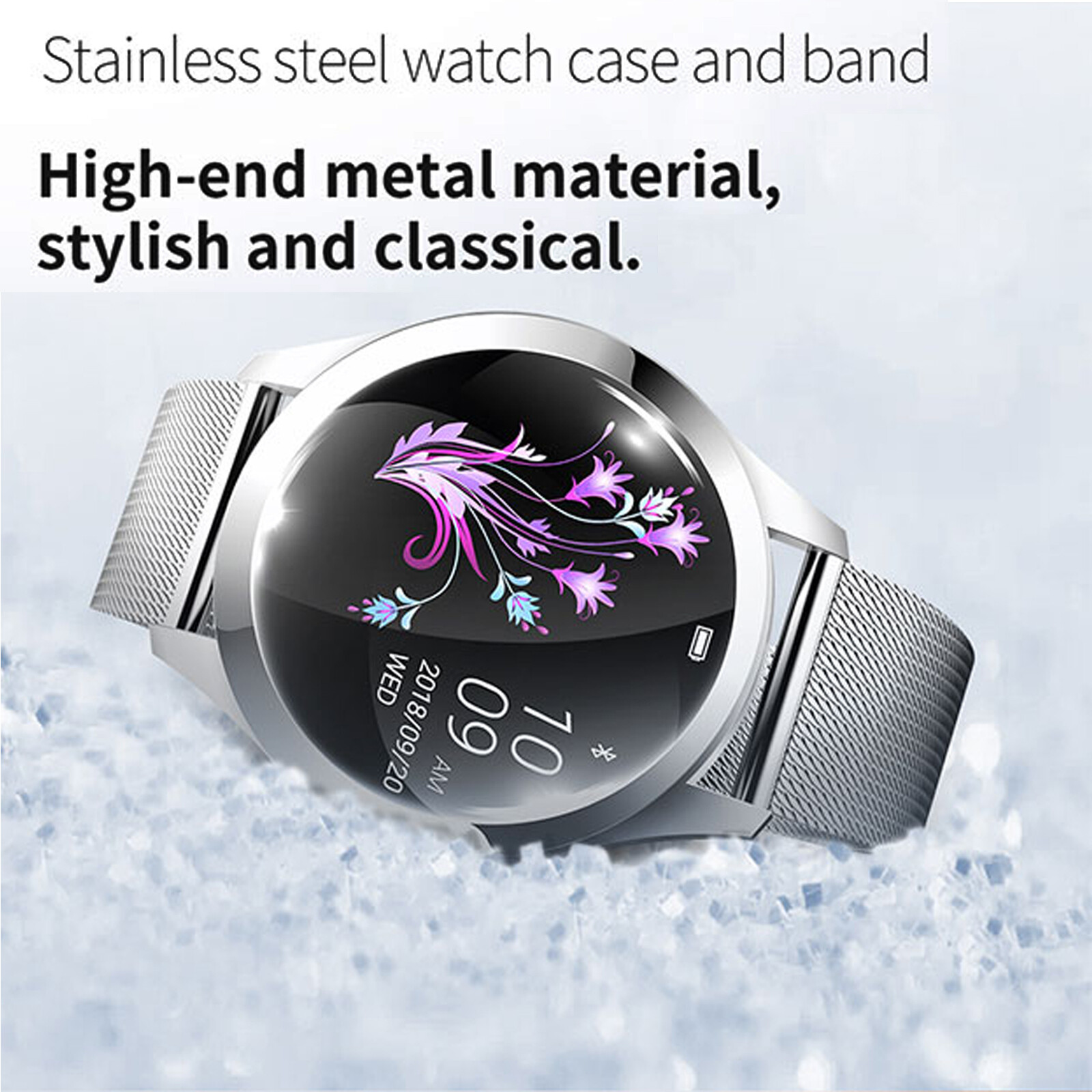 Women Smart Watch Fitness Tracker Sleep Monitor Smartwatch for Android iOS