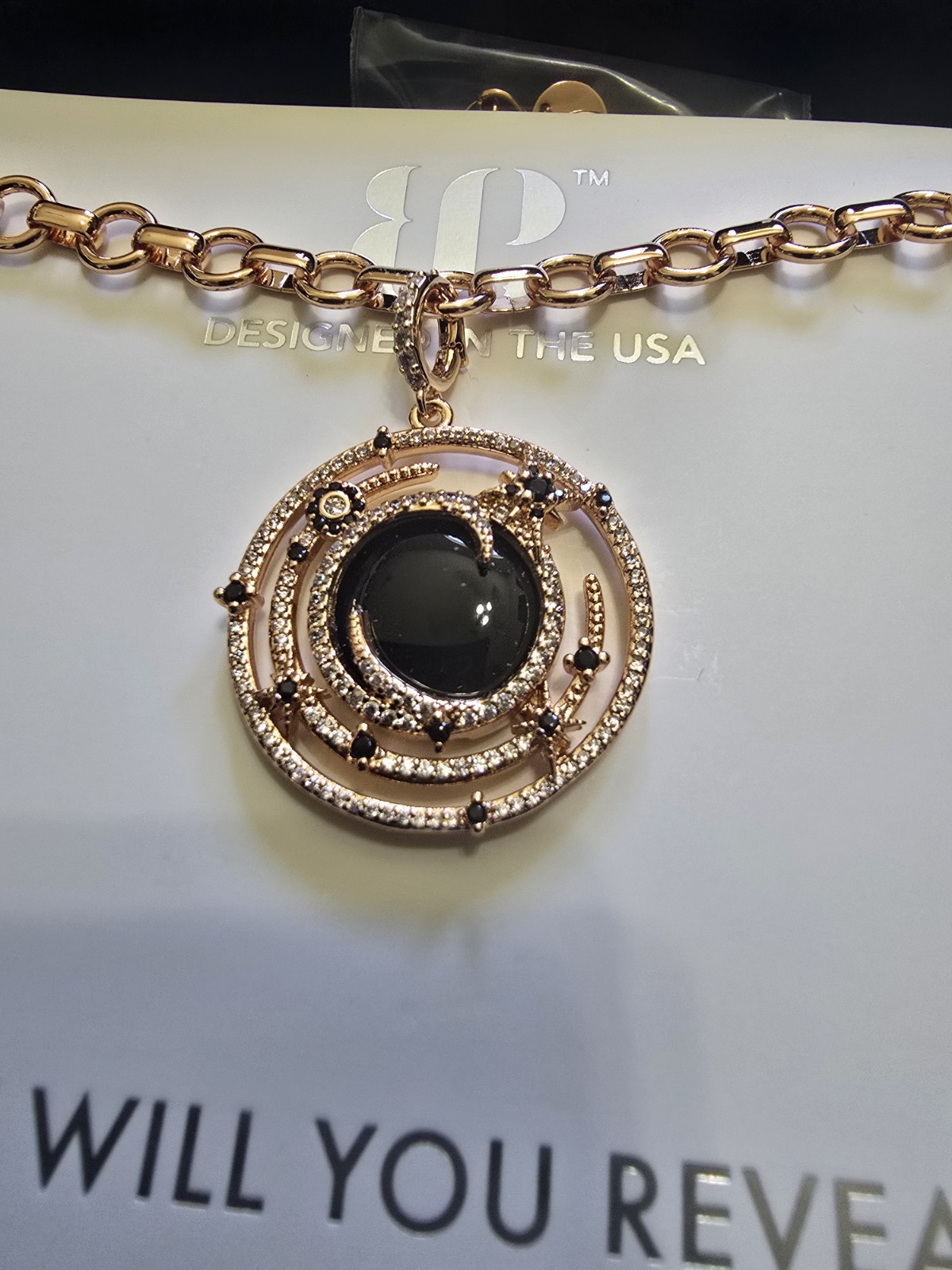 BP – OBSIDIA – NK78961 – ROSE GOLD / BLACK OBSIDIAN