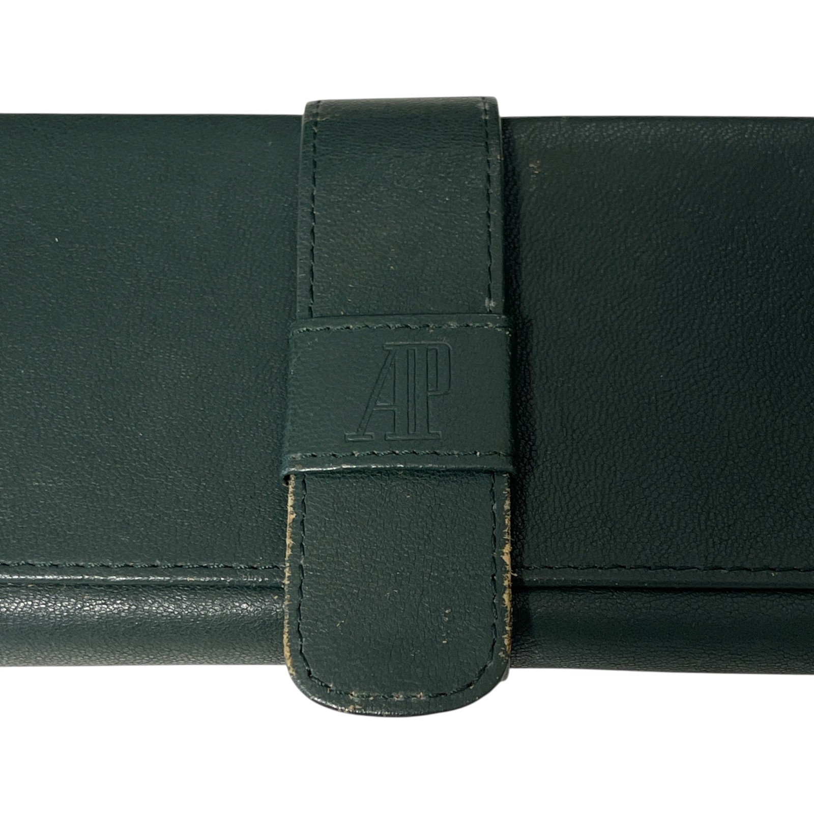 Audemars Piguet Watch Travel Case Green Leather Pouch Box Set 25.5cm #03