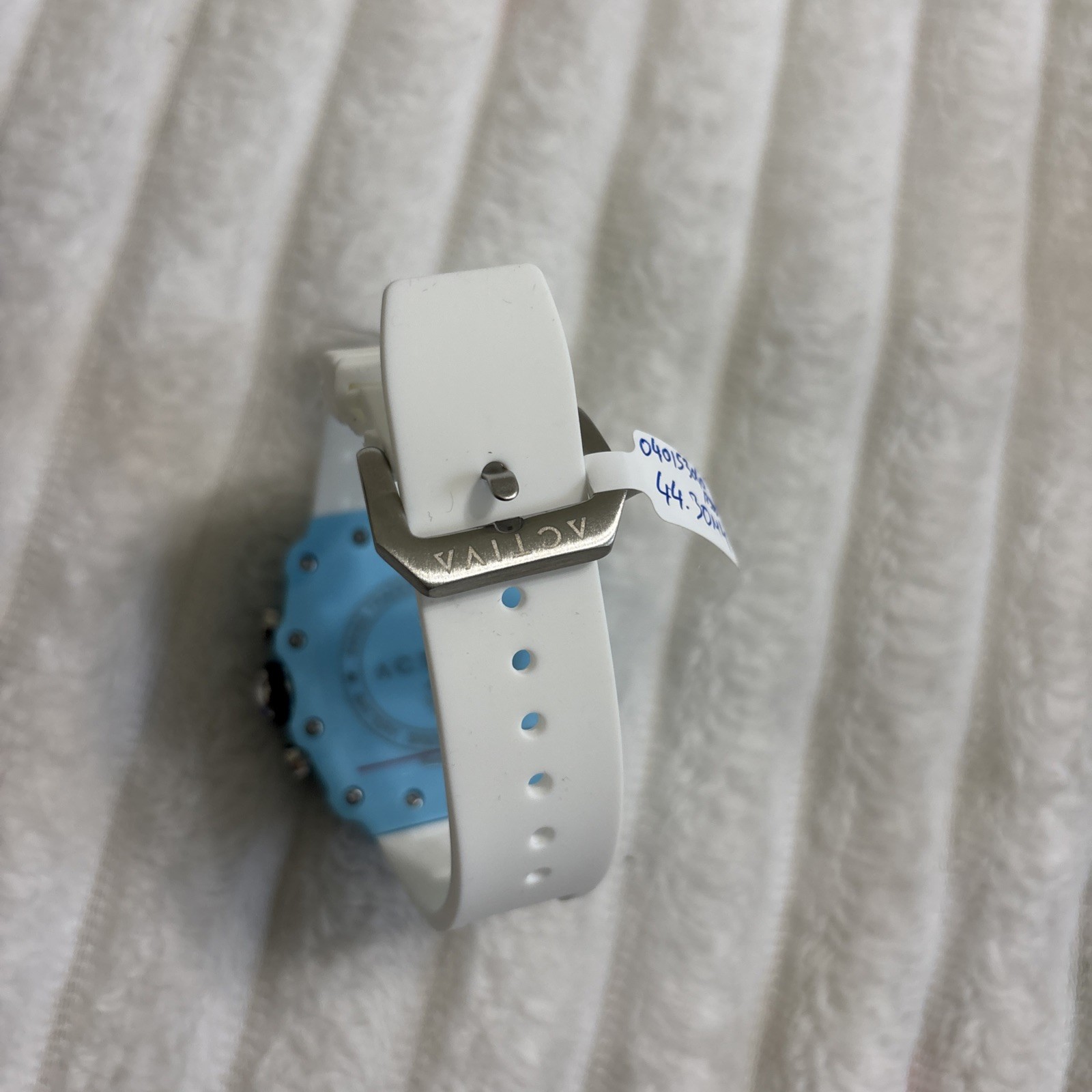 Activa Fury X Invicta Silver Skeleton Dial 44mm Blue Case White Band ACW2305-016