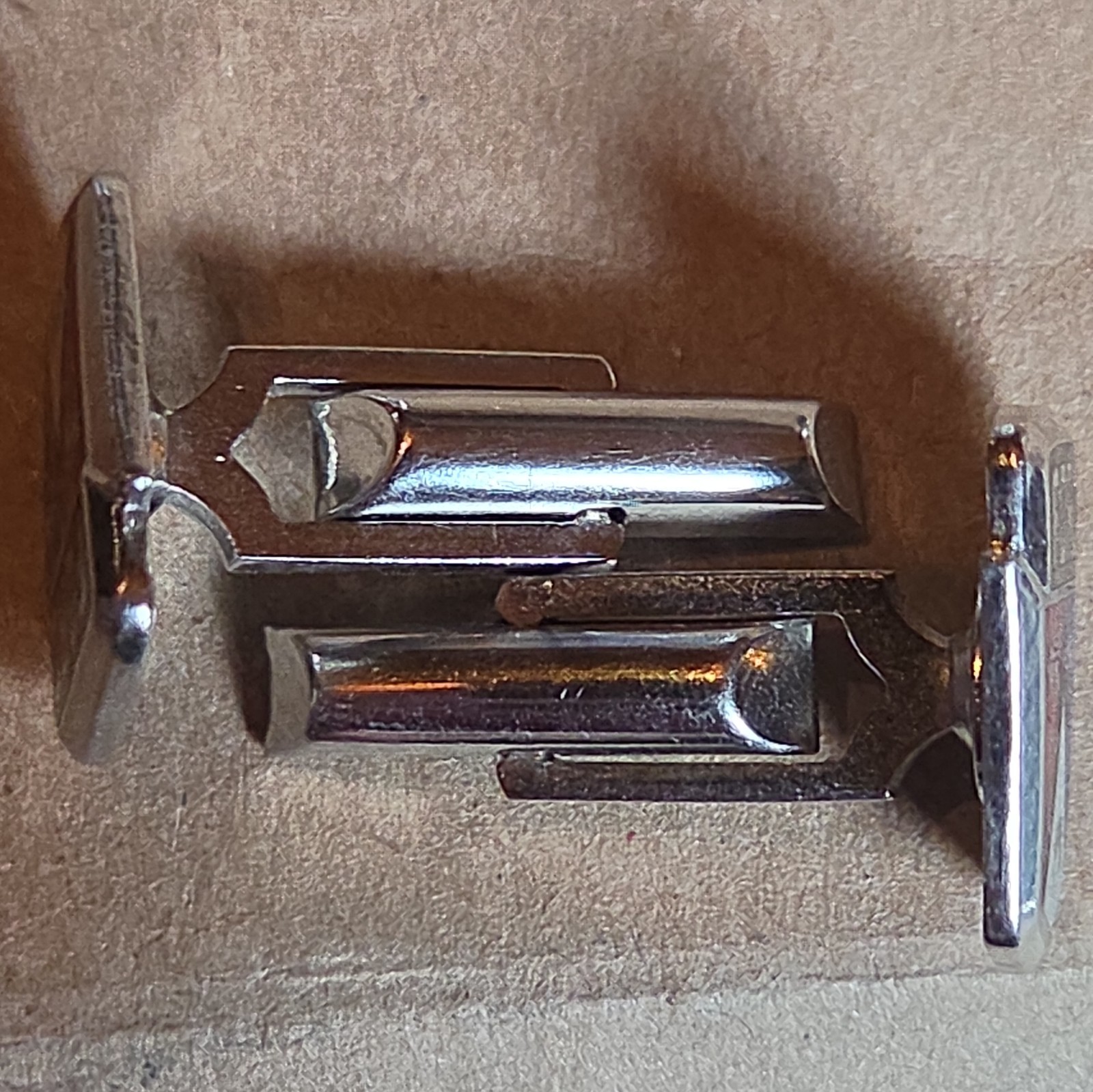 Vintage 1950s Ford Motor Co Crest Emblem Cufflinks Enamel Car Kinney Prov. R.I.