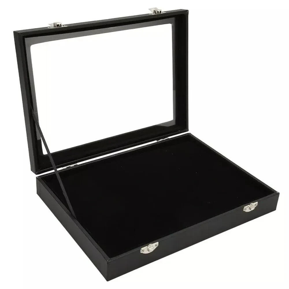 Small Velvet Jewelry Display Box Case for Rings, Bracelets, Necklaces