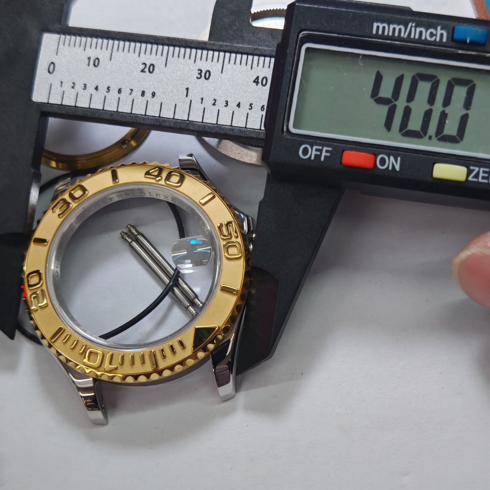 DIY Watch Part Kit for Movement 2836 8215 40mm Watch Case+Dial+Hands+Steel Strap