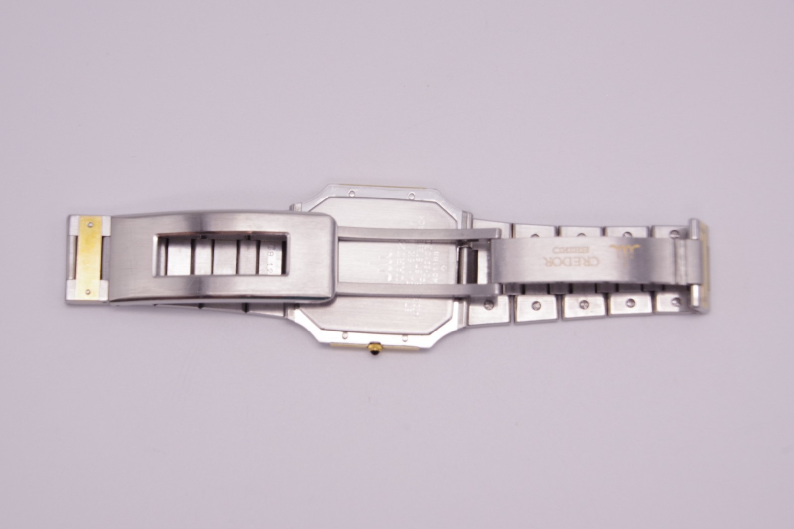 Reserved [Exc+5] SEIKO CREDOR 9570-5210 Two Tone 14K 16cm Qz Unisex JAPAN