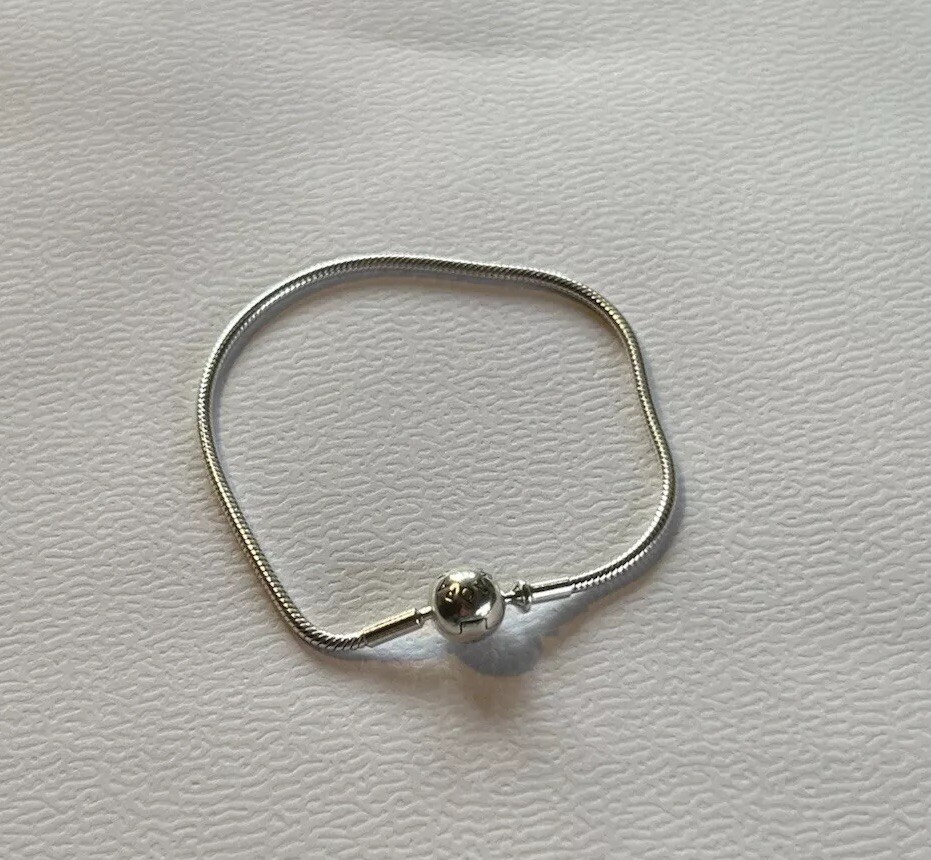 Authentic Pandora Essence/ME Thin Bracelet 596000 16 Cm Snake Chain ALE S925 new