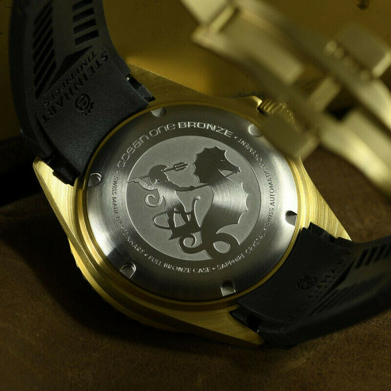 Steinhart Ocean One Bronze Brown Bezel Automatic Swiss Diver Watch 103-0573 Men