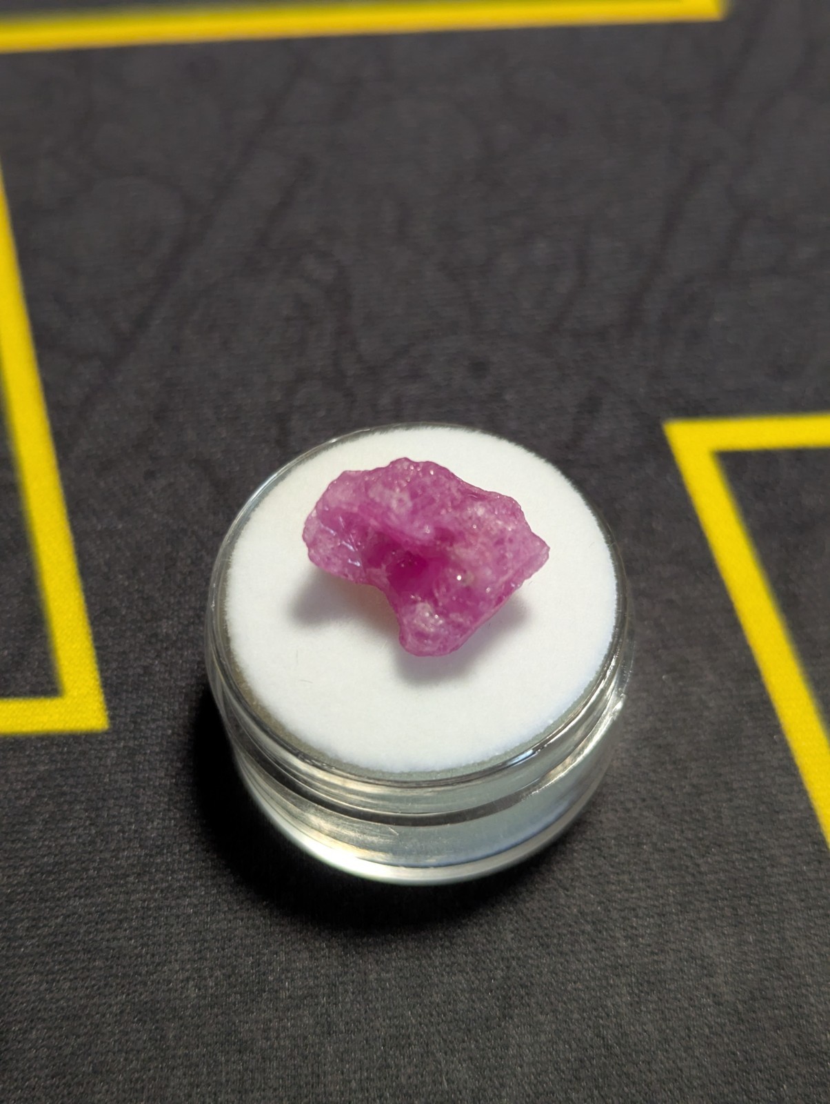 11.94ct Facet Rough Natural Purplish Pink Sapphire Unheated Loose Gemstone
