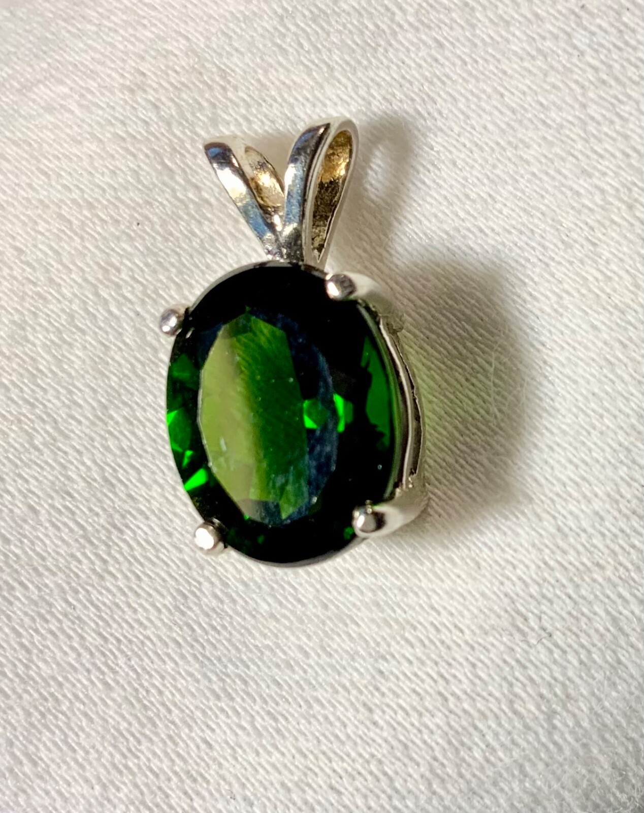 SS .925 SPESSARTINE KYANITE CHROME DIOPSIDE 3 STRAND NECKLACE EARRINGS