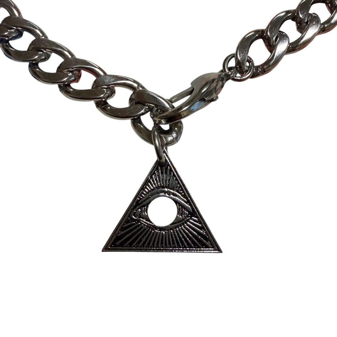 JAM HOME MADE Triangle Pendant Necklace Thick Chain