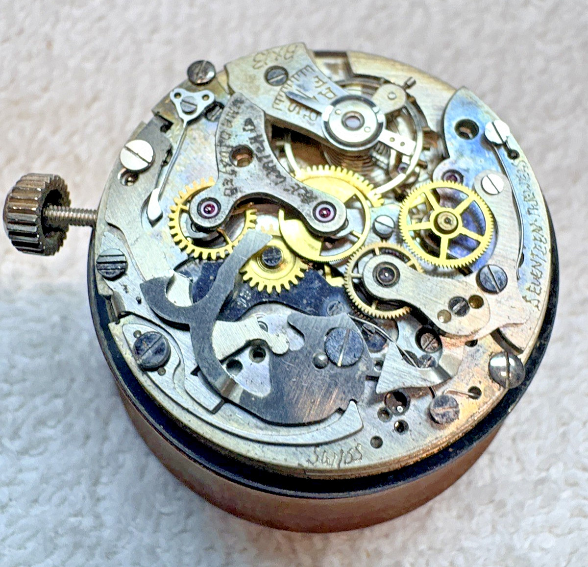 Vintage DOGMA Brand, “Brevet” Swiss Chronograph Watch Movement-COMPLETE!