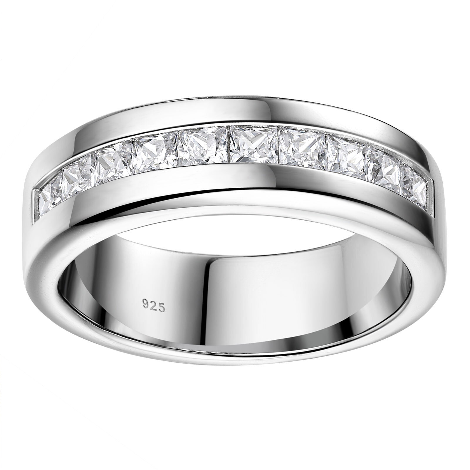 Sterling Silver Men Wedding Ring Band Ring Wedding Band Wedding Ring Men Jewelry