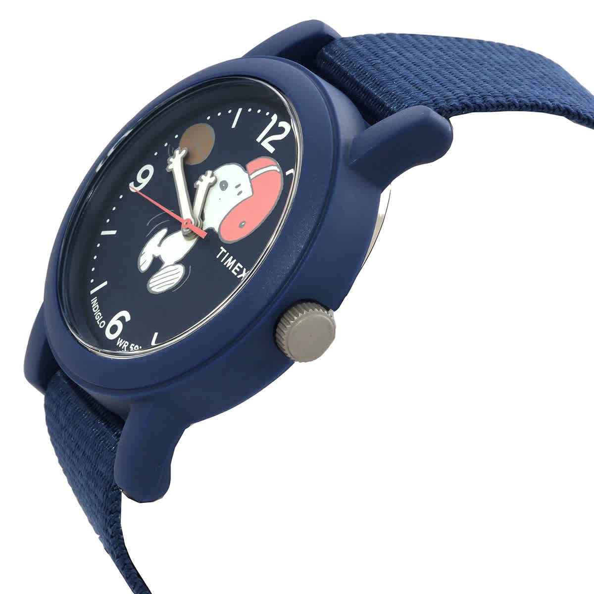 Timex x Peanuts Football Camper Quartz Blue Dial Watch TW2W48500