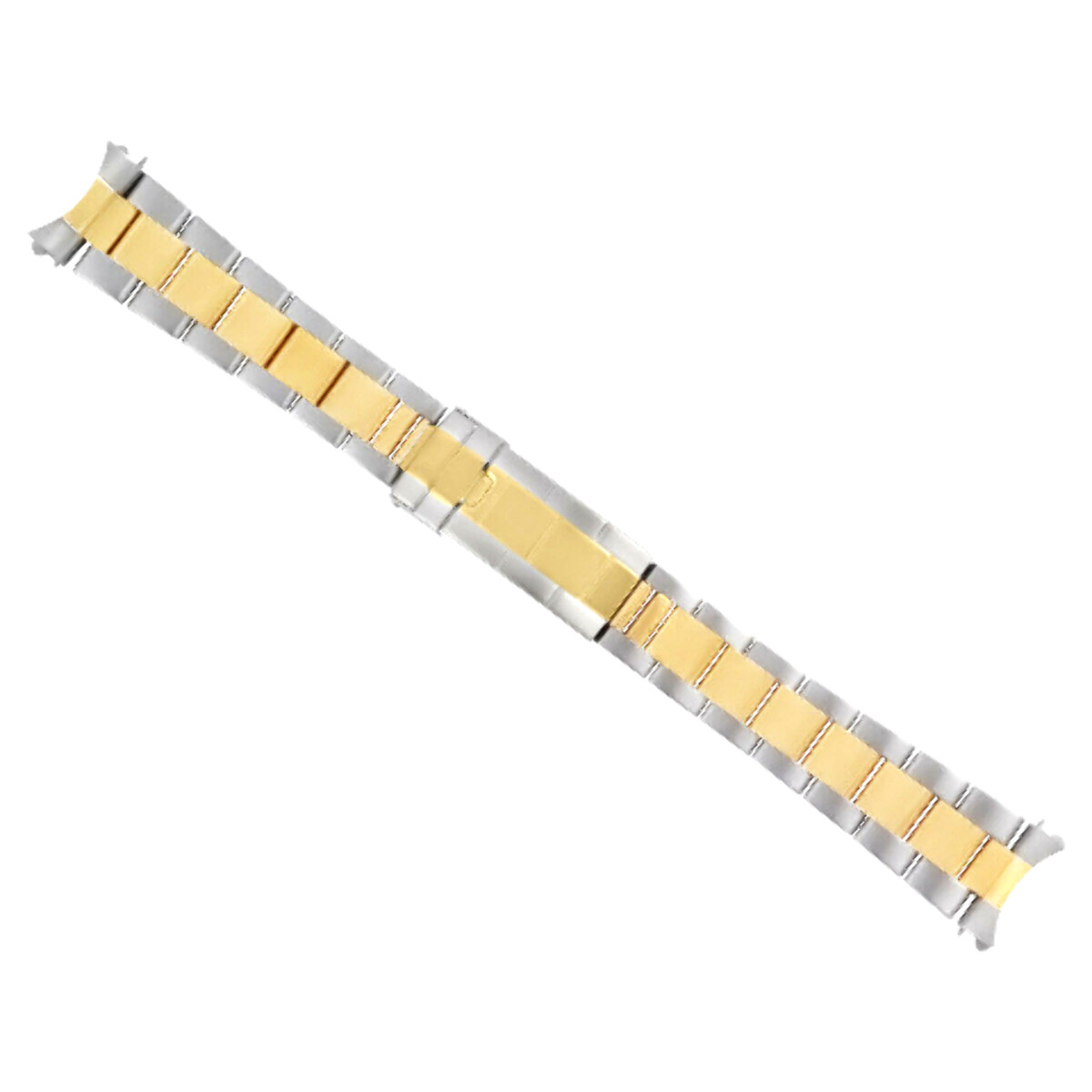 OYSTER WATCH BAND BRACELET FOR ROLEX 1601 1603 1605 16613 GOLD/SS 20MM FLIP LOCK