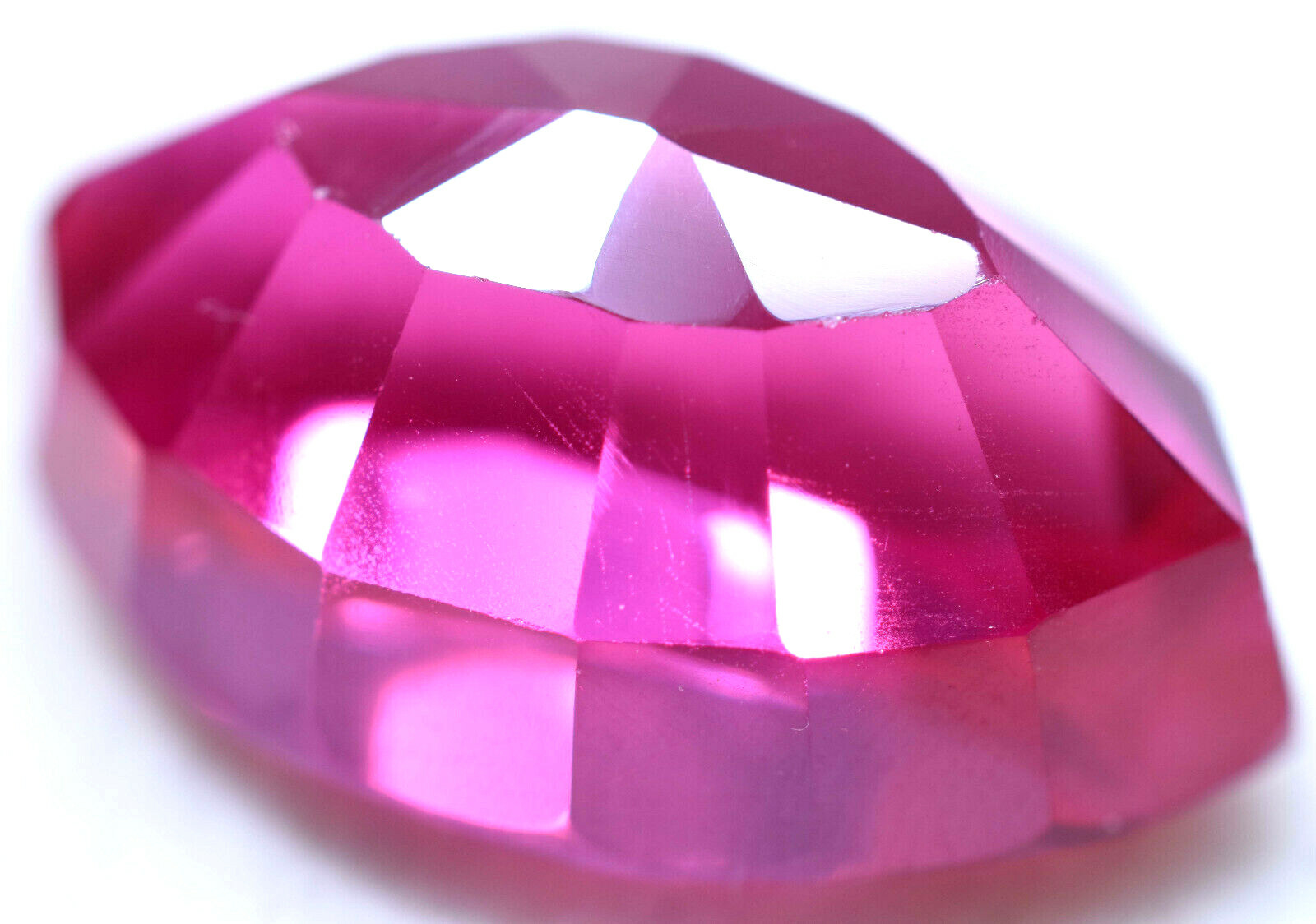 40.55 Ct Natural Mogok Rich Pink Huge Ruby GGL Certified Treated Gemstone