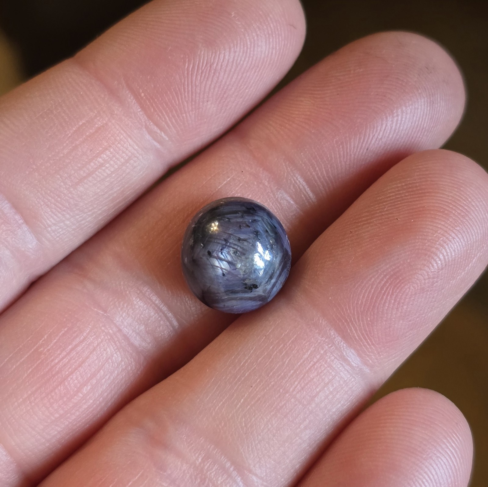 Natural Star Sapphire Purple Round Cabochon Untreated Loose Gemstone Cab