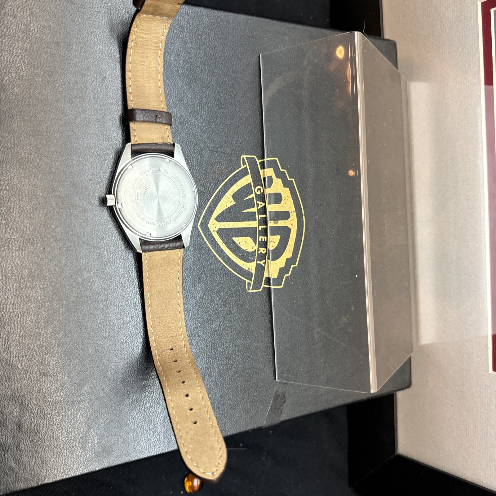 Mens Swiss Army Victorinox Black And Red Dial