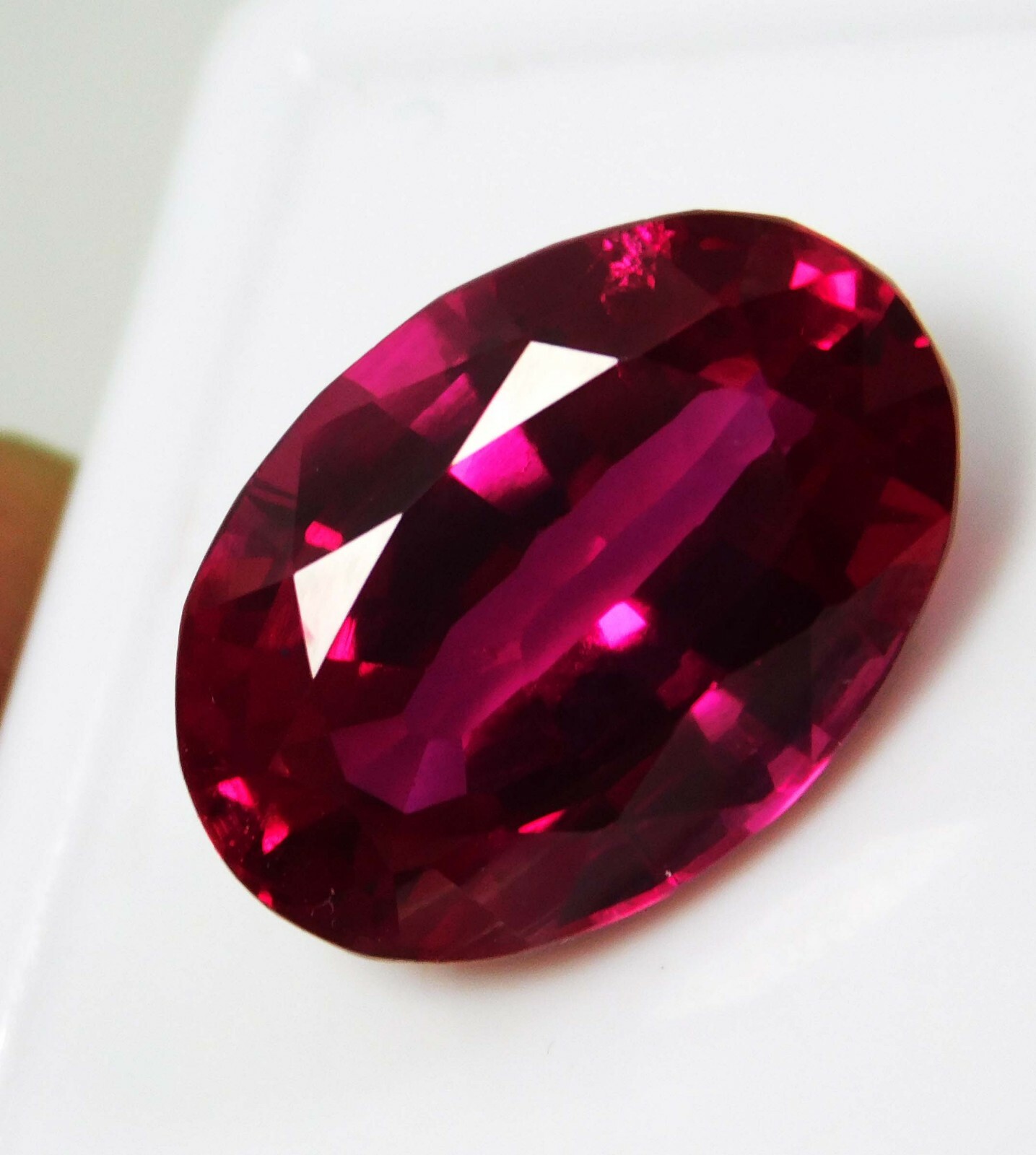 Rare Almandine Garnet Oval 10 Ct Certified AAA+ Natural Red Loose Gemstone