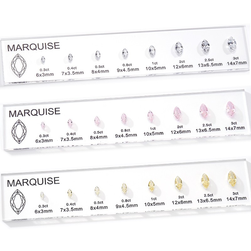 Premium Marquise Cut D Color Loose Moissanite 0.5-5ct VVS1 GRA Certificate