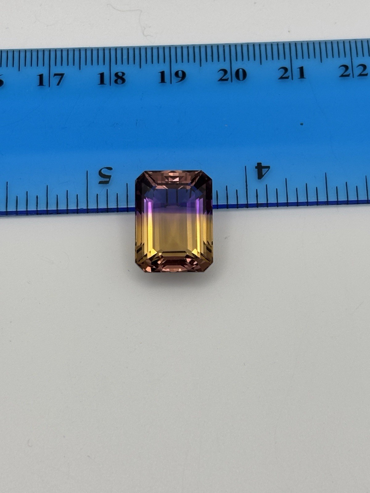 Beautiful Approx 9.2 CT 16x12mm Ametrine Gemstone Emerald Cut