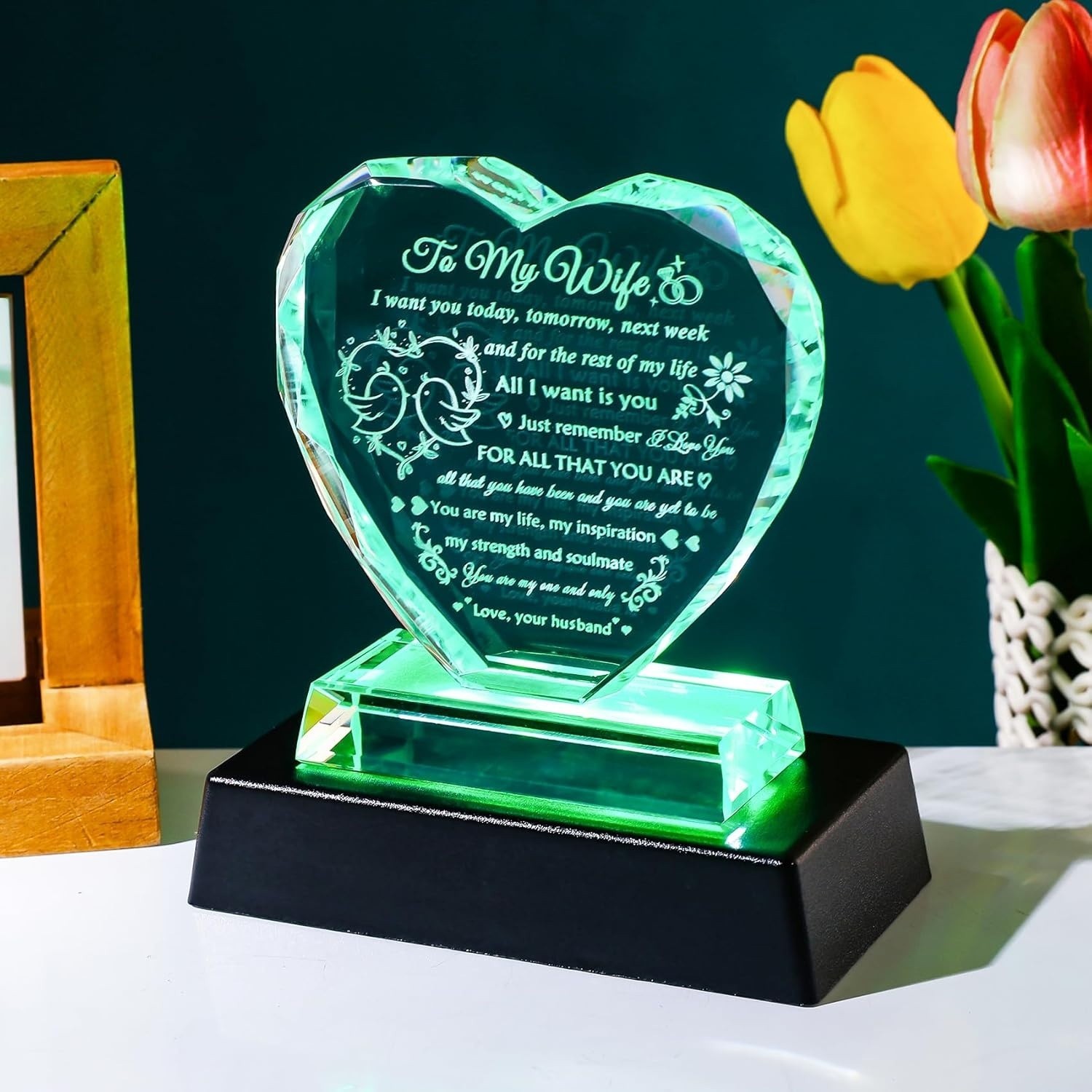 Anniversary Gift For Wife Romantic Anniversary Present For Lover Colorful LED